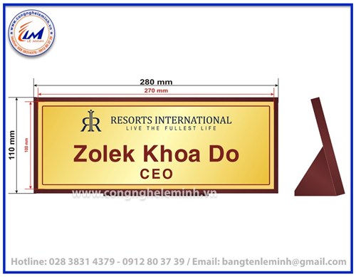 BẢNG CHỨC DANH ĐẾ 1 MẶT LỚN 