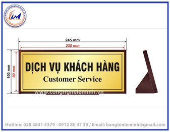 BẢNG CHỨC DANH ĐẾ 1 MẶT NHỎ 