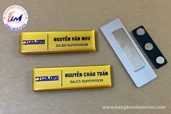 BẢNG TÊN NHÂN VIÊN BẰNG NHÔM - 7 COLOR GẮN NAM CHÂM