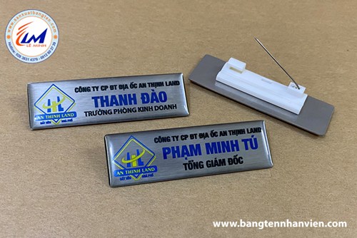 BẢNG TÊN GẮN KIM GÀI MẪU CTY AN THỊNH LAND 