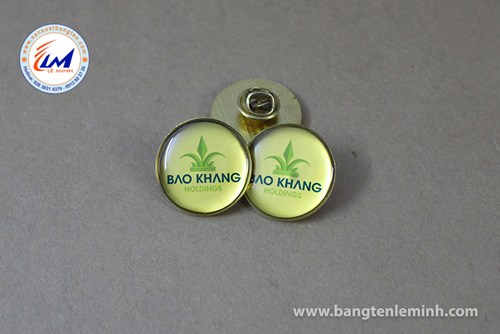 HUY HIỆU ĐEO ÁO BẰNG ĐỒNG MẪU BAO KHANG 