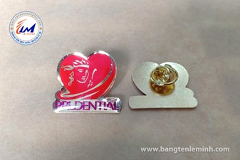 HUY HIỆU ĐEO ÁO BẰNG ĐỒNG MẪU  PRUDENTIAL 