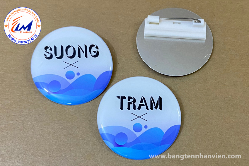 HUY HIỆU ĐEO ÁO BẰNG NHÔM 5CM