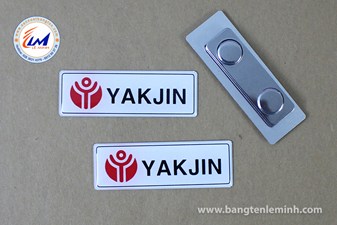 HUY HIỆU ĐEO ÁO BẰNG NHÔM MẪU YAKJIN