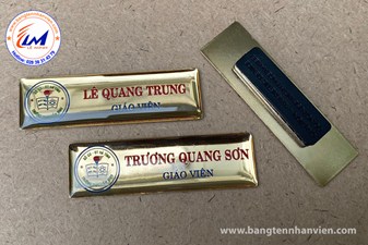 LÀM BẢNG TÊN GIÁO VIÊN TRƯỜNG CẨM BÌNH GẮN NAM CHÂM 