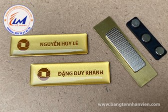 LÀM BẢNG TÊN NHÂN VIÊN NGÂN HÀNG OCB GẮN NAM CHÂM 