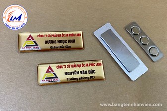MẪU BẢNG TÊN ĐEO ÁO- AN PHÚC LAND GẮN NAM CHÂM