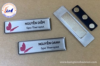 LÀM BẢNG TÊN NAM CHÂM - MẪU SPA 