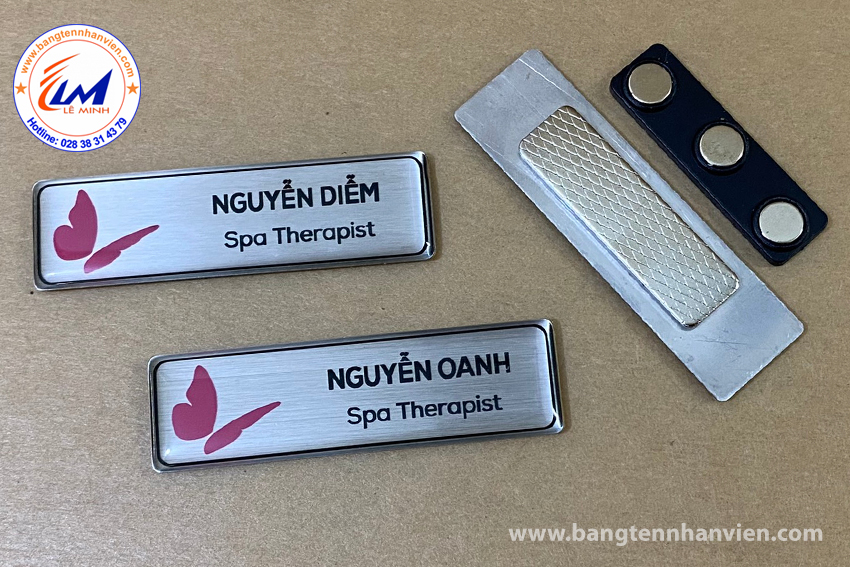 LÀM BẢNG TÊN NAM CHÂM - MẪU SPA 